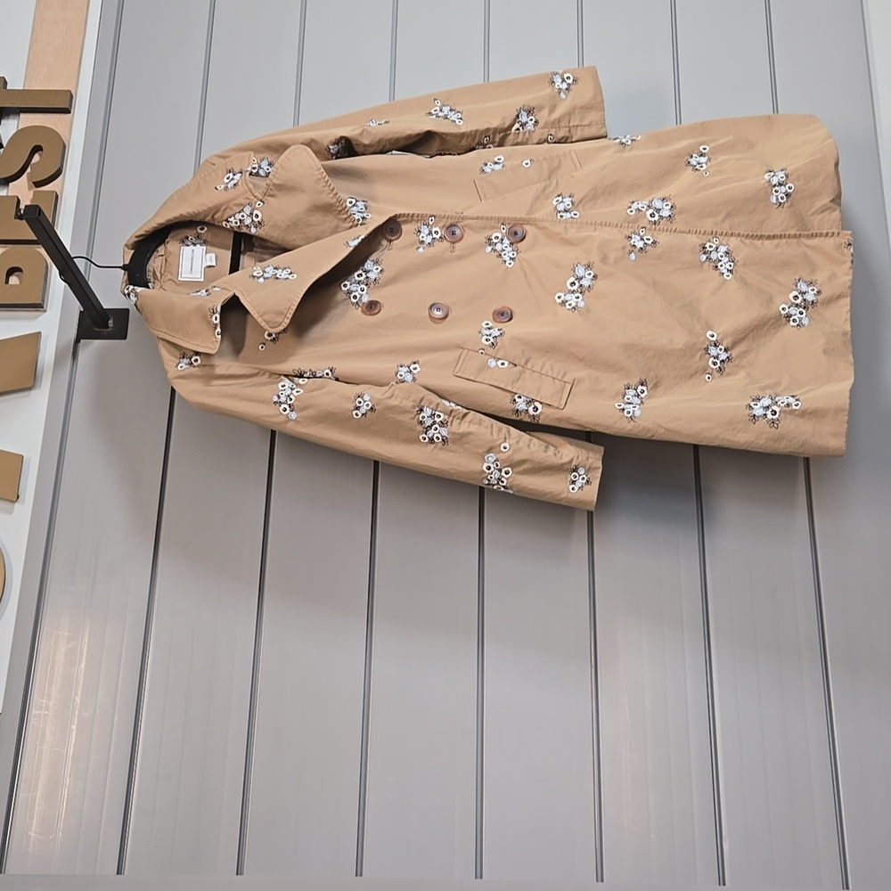Charter Club Petite-Petite Embroidered Trench Coat In Soft Chestnut